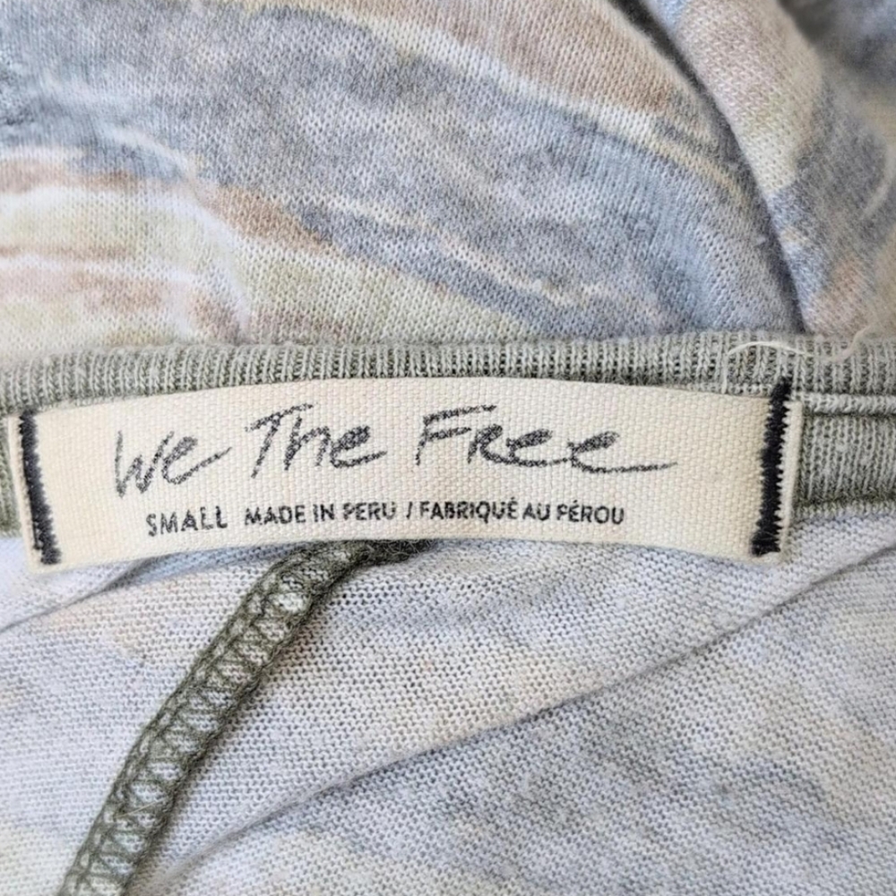 Free People Off the Shoulder Camo Top - Picture 3 of 6